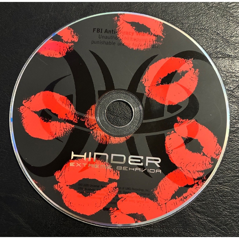 Hinder Extreme Behavior CD 2005 Hard Rock Post-Grunge Lips of an Angel Disc Only